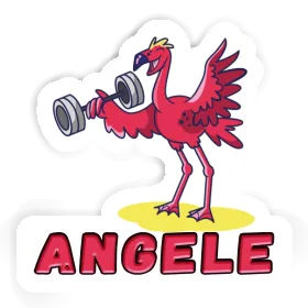 Sticker Angele Weight Lifter Image