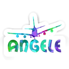 Sticker Airplane Angele Image