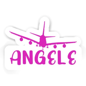 Sticker Airplane Angele Image