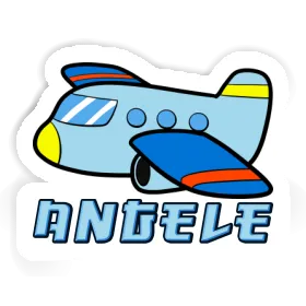 Sticker Angele Flugzeug Image