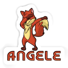 Angele Sticker Dabbing Fox Image