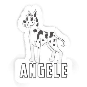 Sticker Great Dane Angele Image