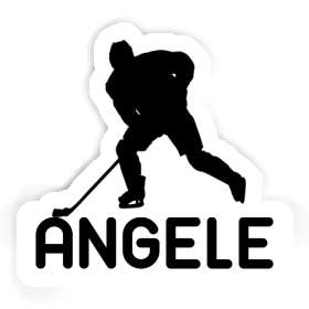 Hockey Player Sticker Angele Image