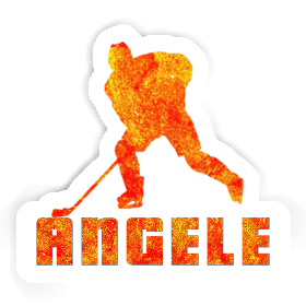 Angele Autocollant Joueur de hockey Image