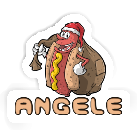 Angele Sticker Hot Dog Image