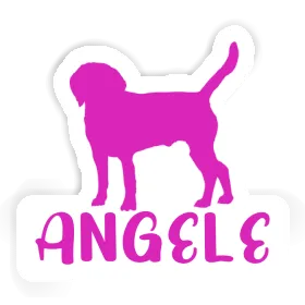 Aufkleber Hund Angele Image