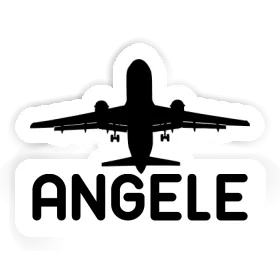 Aufkleber Angele Jumbo-Jet Image