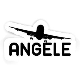 Sticker Angele Airplane Image