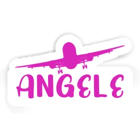 Angele Sticker Flugzeug Image