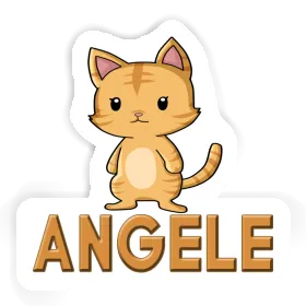 Sticker Angele Cat Image