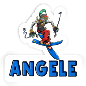 Angele Sticker Skier Image