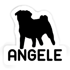 Sticker Pug Angele Image