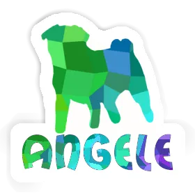 Sticker Angele Pug Image