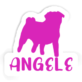 Angele Sticker Pug Image