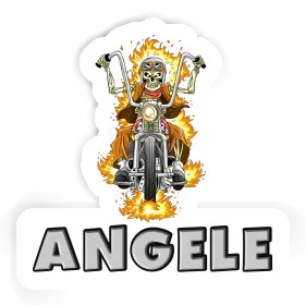 Angele Sticker Motorbike Rider Image