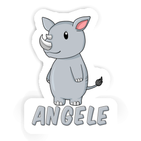 Sticker Rhino Angele Image