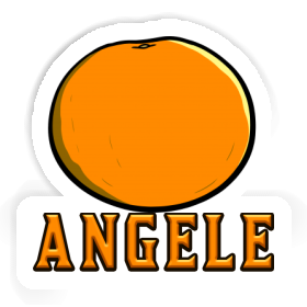 Orange Sticker Angele Image