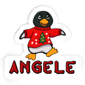 Christmas Penguin Sticker Angele Image