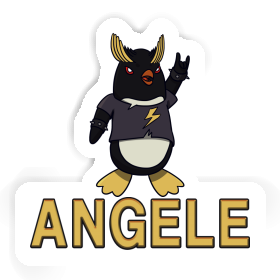 Sticker Rocking Penguin Angele Image