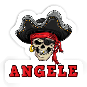 Sticker Angele Piratenschädel Image