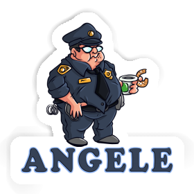 Angele Sticker Police Officer Image