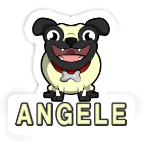 Sticker Angele Pug Image