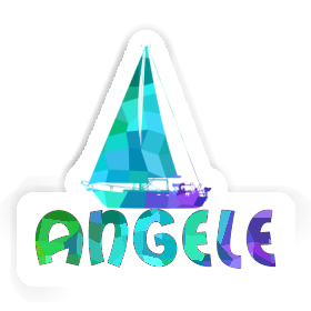 Sticker Angele Sailboat Image