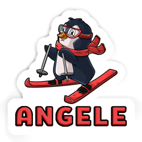 Angele Sticker Skier Image