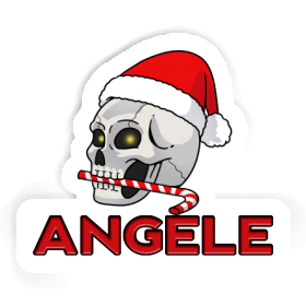 Angele Sticker Christmas Skull Image