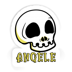 Aufkleber Angele Totenkopf Image