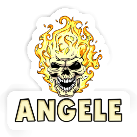 Sticker Totenkopf Angele Image