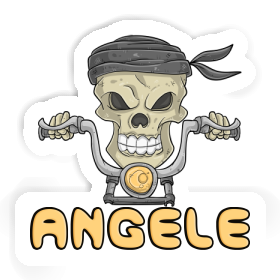 Sticker Motorbike Rider Angele Image