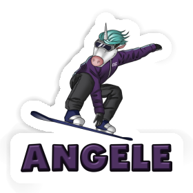 Sticker Angele Snowboarder Image