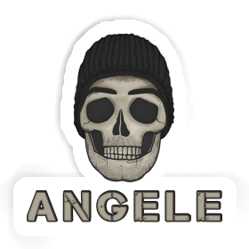 Aufkleber Angele Totenkopf Image