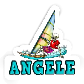 Aufkleber Surfer Angele Image