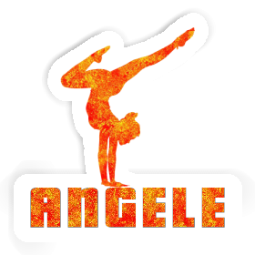 Sticker Angele Yoga Woman Image