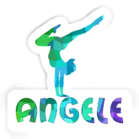 Sticker Angele Yoga Woman Image