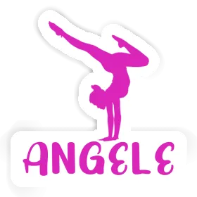 Angele Sticker Yoga Woman Image