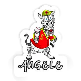 Sticker Zebra Angele Image