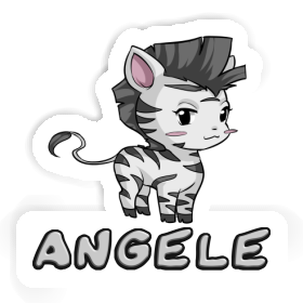 Sticker Zebra Angele Image