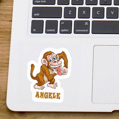 Sticker Ape Angele Laptop Image