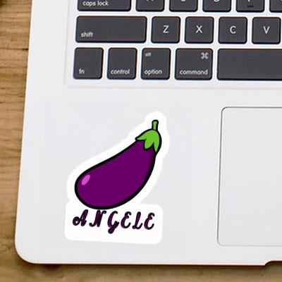 Sticker Angele Aubergine Notebook Image