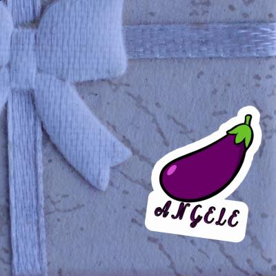 Autocollant Angele Aubergine Gift package Image