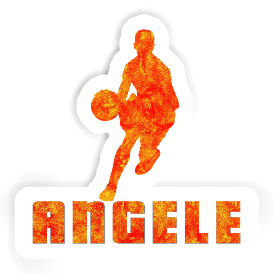 Sticker Angele Basketball Player Laptop Image