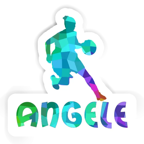 Autocollant Joueuse de basket-ball Angele Notebook Image