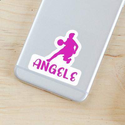 Angele Autocollant Joueuse de basket-ball Notebook Image