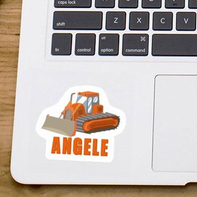 Angele Sticker Excavator Notebook Image