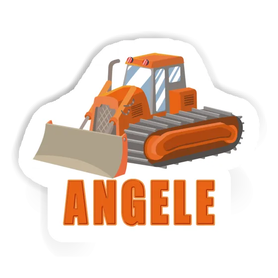 Angele Sticker Excavator Notebook Image