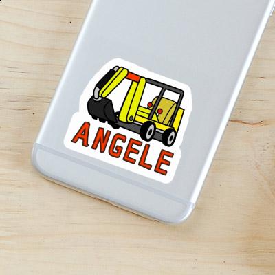 Sticker Angele Mini-Excavator Image