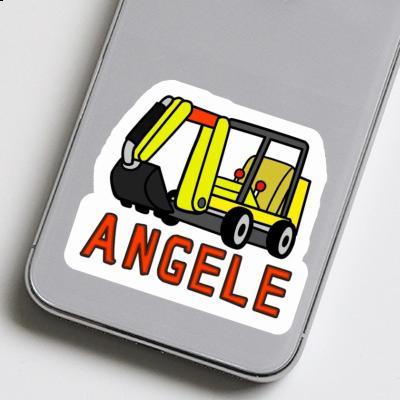 Sticker Angele Mini-Excavator Laptop Image